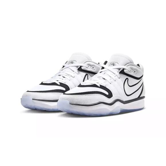 Nike Air Zoom GT Hustle 2 Mens Size 12 Basketball Shoes White Black DJ9405 102 - Picture 1 of 8